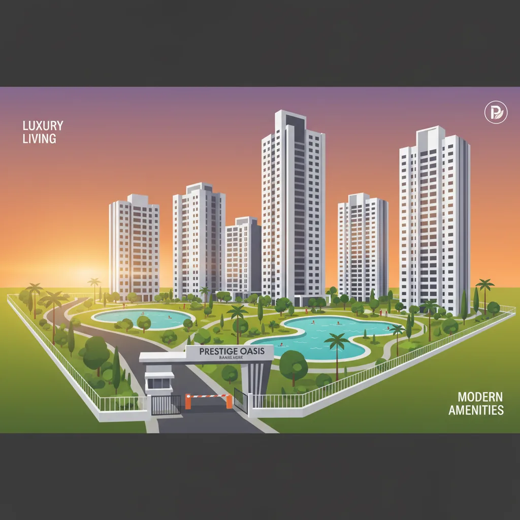Best Apartments For Sale in Bangalore - Modern luxury residential apartment complex aerial view