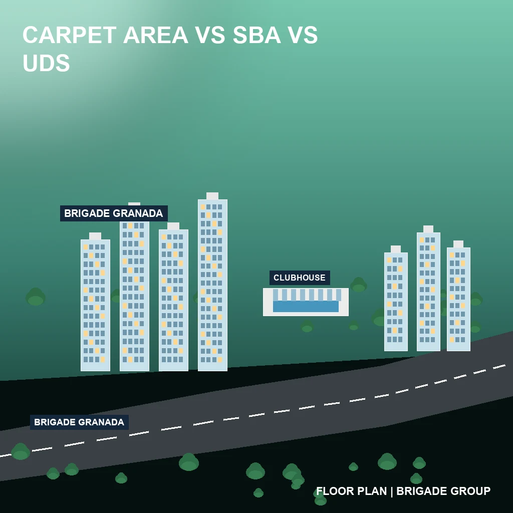 Carpet Area vs SBA vs UDS Explained Simply