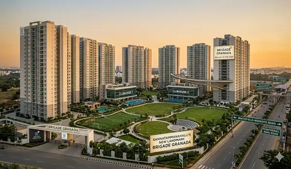Brigade Granada Sannatammanahalli Hoskote Road luxury project of the year with Mediterranean architecture 80 percent open space and smart township amenities Bangalore 2026