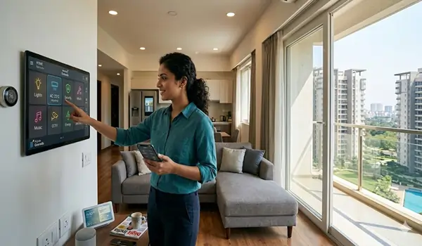 Brigade Granada smart home automation features 2026 including AI security facial recognition high speed fiber optic and IoT enabled appliances Bangalore apartments