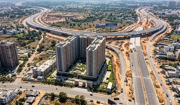 Brigade Granada Bangalore property value impact of Peripheral Ring Road BBC project 8-lane expressway connecting Whitefield Hoskote Road and Kempegowda Airport 2026.