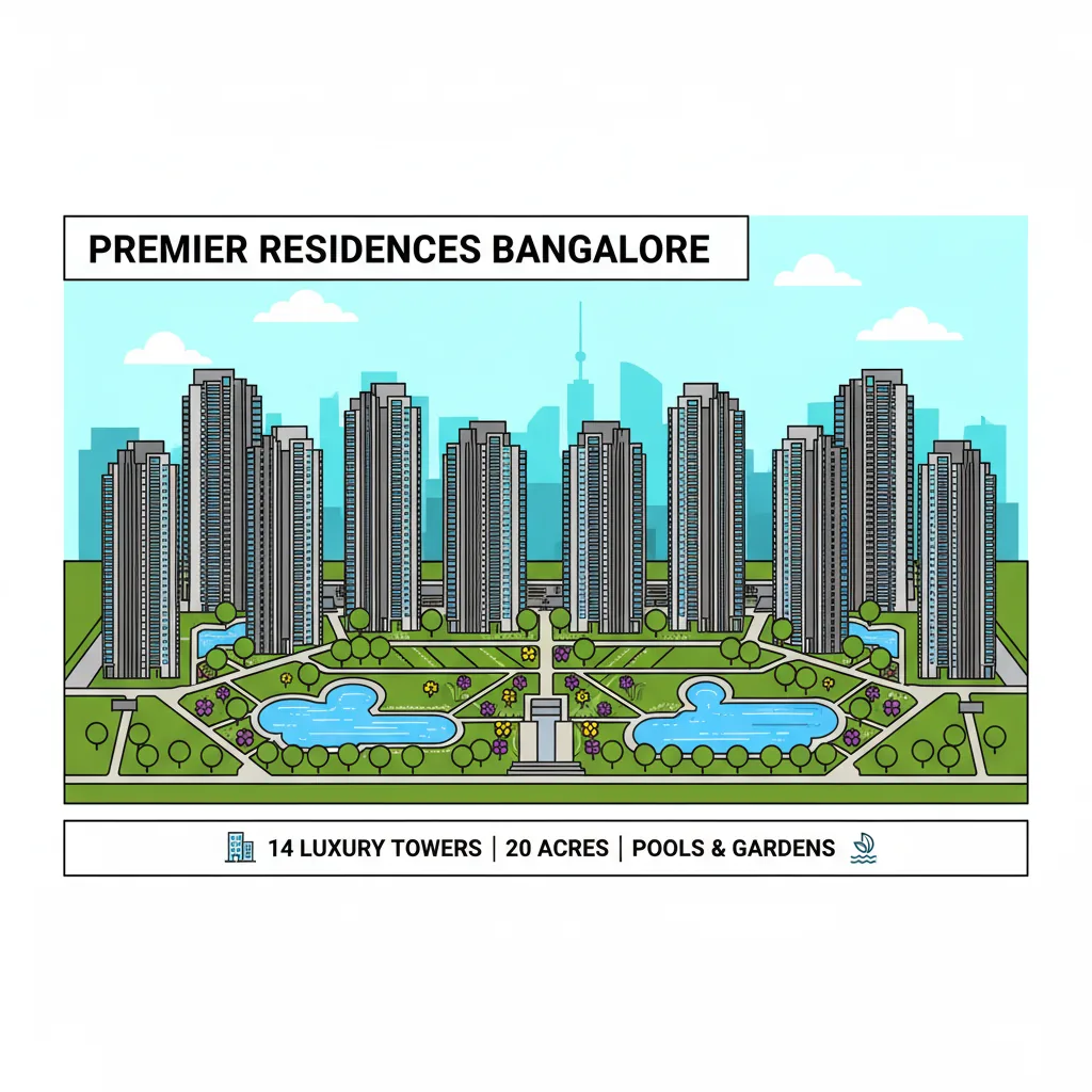 Pre Launch Apartment in East Bangalore - Brigade Granada luxury residential complex aerial view